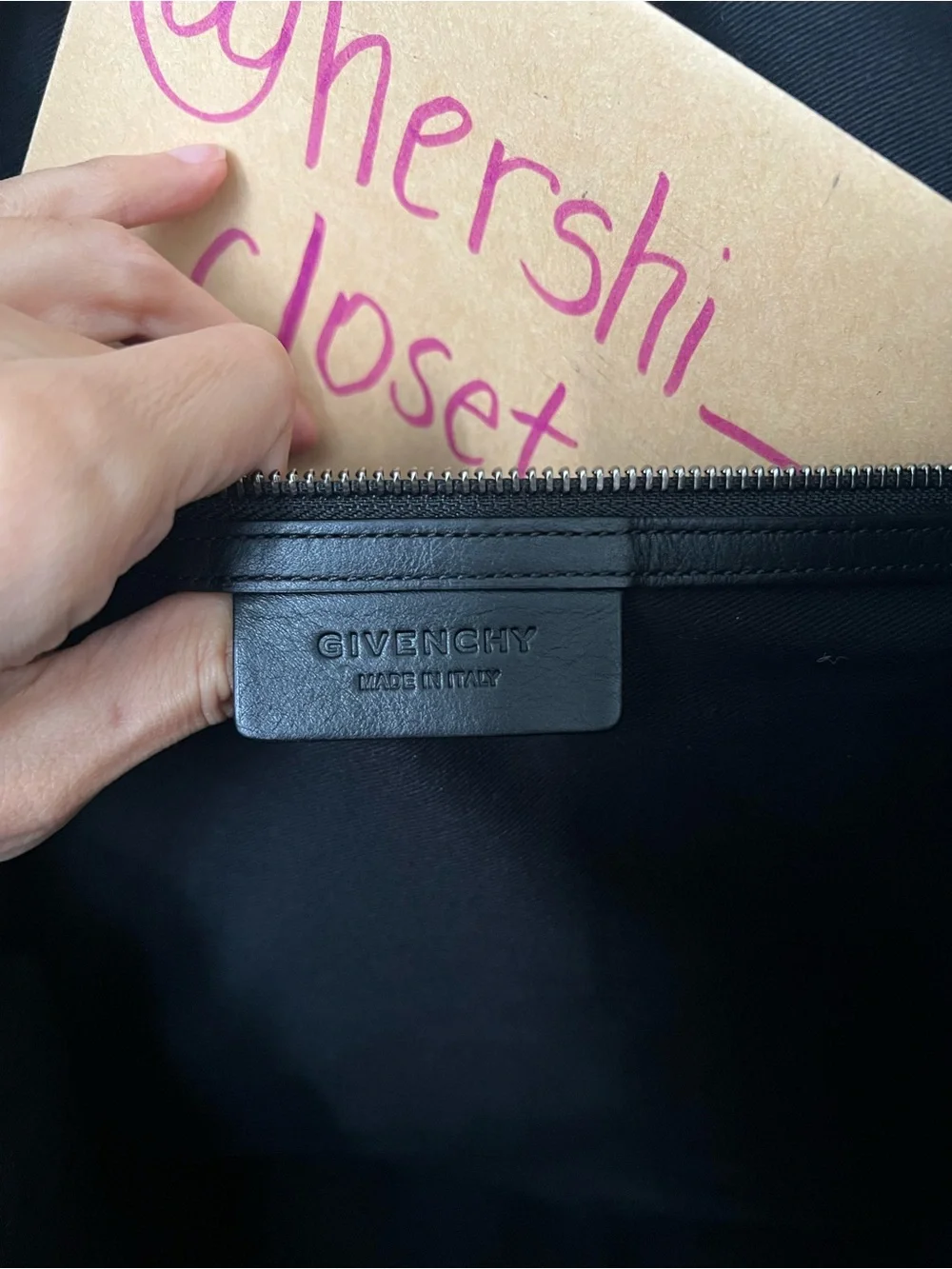 Vintage Givenchy Nightingale Black Leather Bag